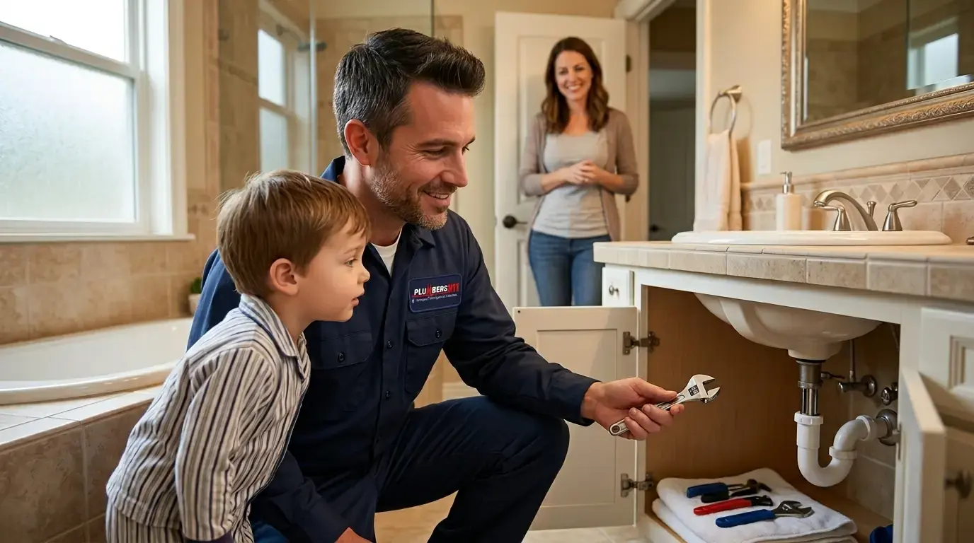 Licensed plumber at work in Wheeling, IL